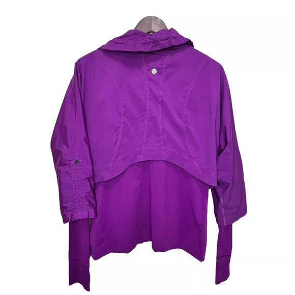 Lululemon Seek the Peak Jacket Scuba Tunic Crop Zip  Coat Gym Yoga Sport Purple - Picture 2 of 13